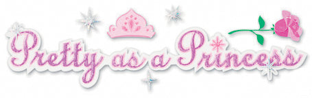 Sticko Disney Title Dimensional Stickers - Pretty As A Princess