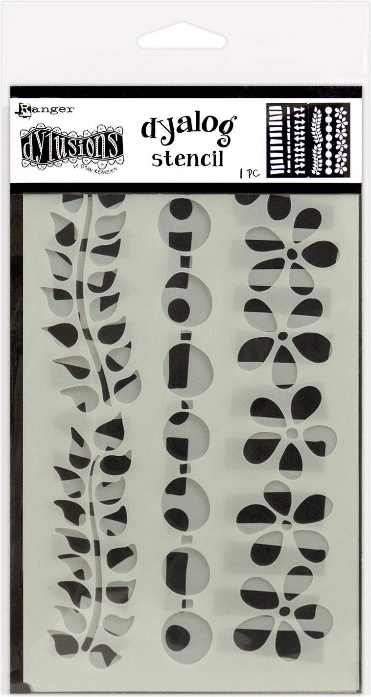 Ranger Dyan Reaveley's Dylusions Dyalog Stencil - Border It