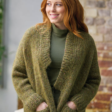 Jasmine Cardigan in Rowan Tweed Haze - ZB325-00005-DEP - Downloadable PDF