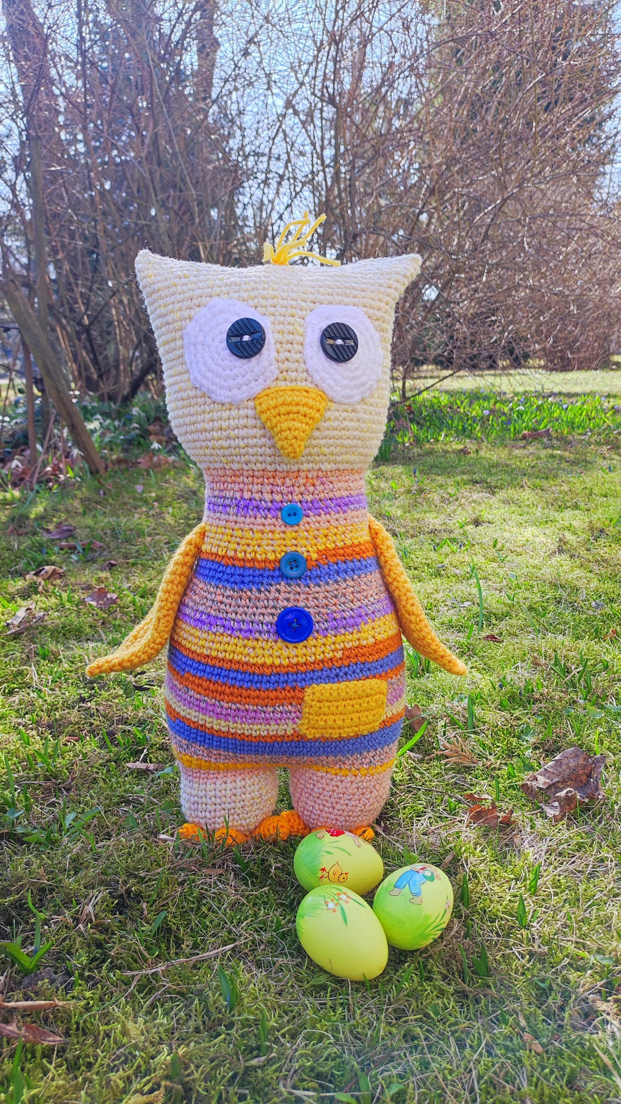 Scrap yarn Easter Chick