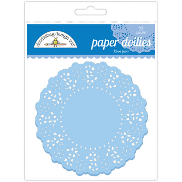 Doodlebug Doilies 4.5" 75/Pkg - Blue Jean