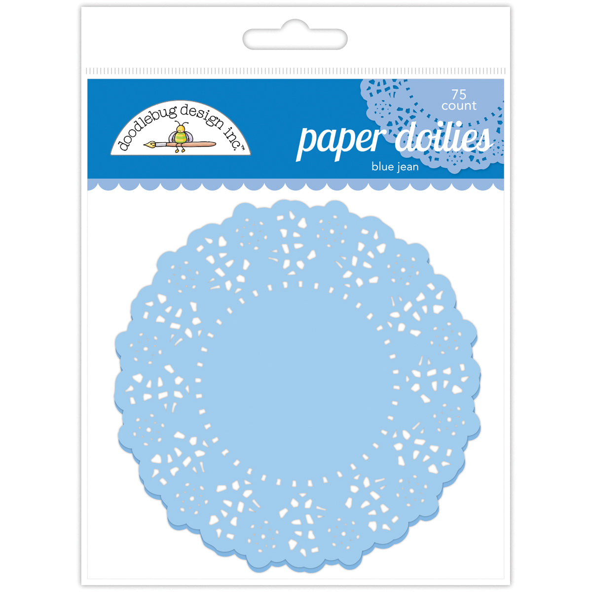 Doodlebug Doilies 4.5" 75/Pkg - Blue Jean