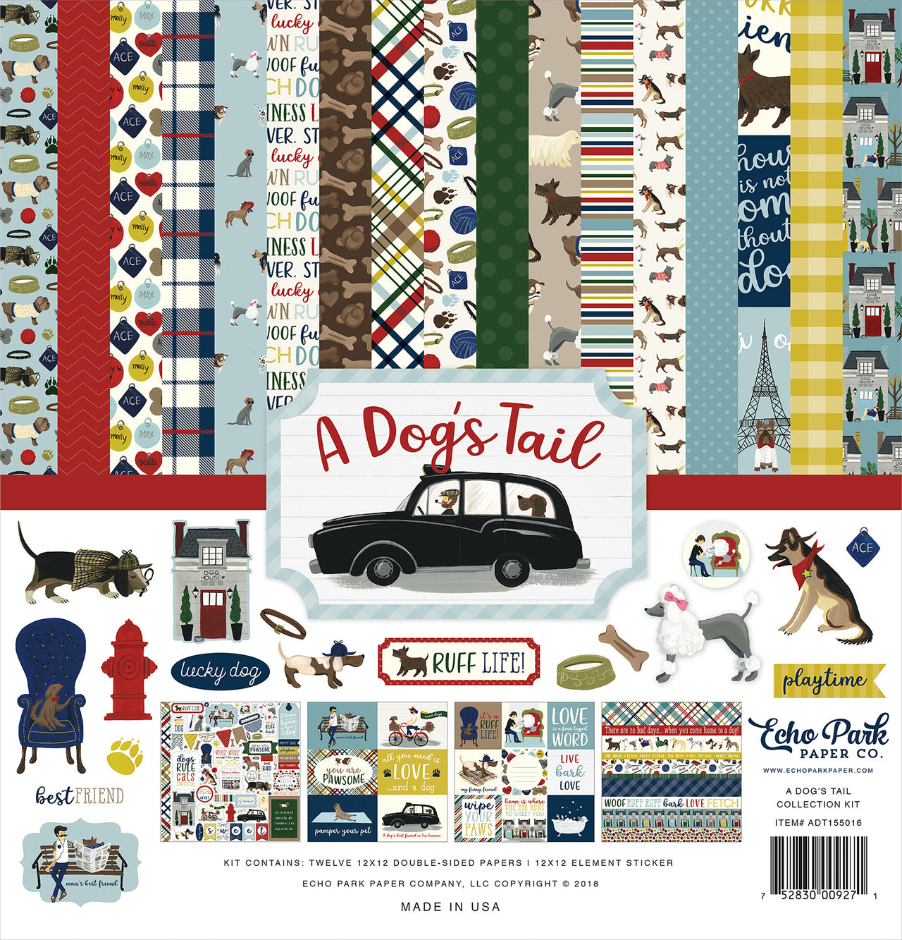 Echo Park Paper Echo Park Collection Kit 12"X12" - A Dog's Tail