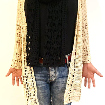 Spring lantern cardigan