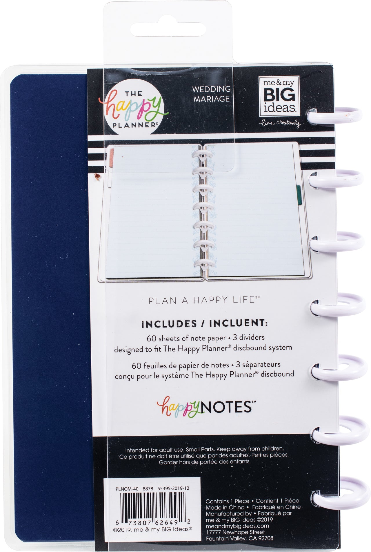 Happy Planner Mini Notebook W/60 Sheets - Happily Ever After