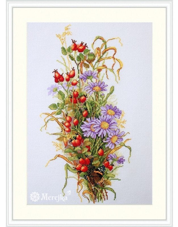 Merejka Wildrose Berries Cross Stitch Kit