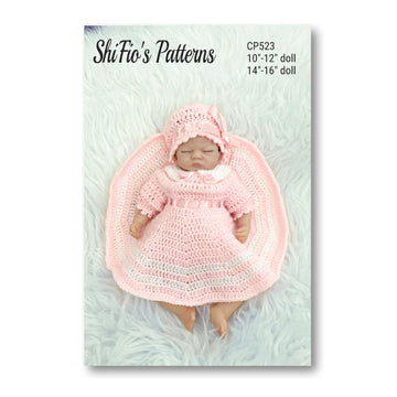 523 - Doll Dress Crochet Pattern - 523