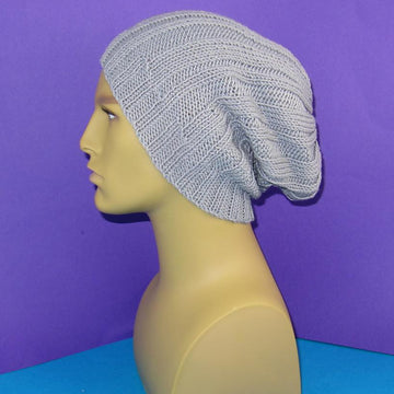 Rib Pattern Super Slouch Hat