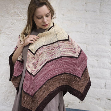Cherry and Plum Shawl