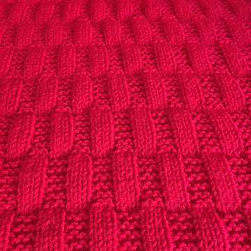 Rectangles Baby Blanket Knitting Pattern