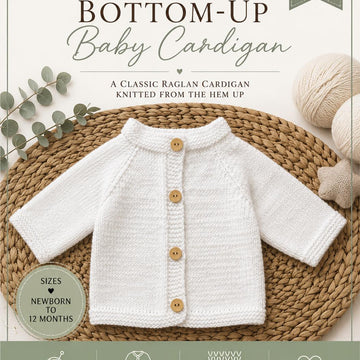 Baby cardigan Bottom up Raglan