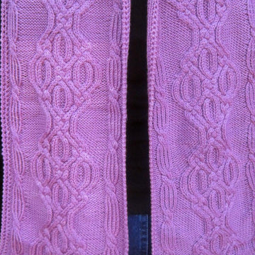 Warm Cozy Cabled Scarf
