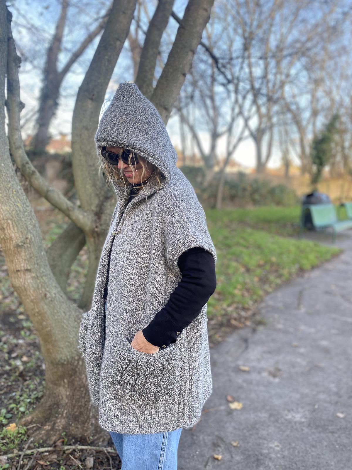 Marled Hoodie Vest