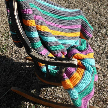 Neon Waterfall Throw