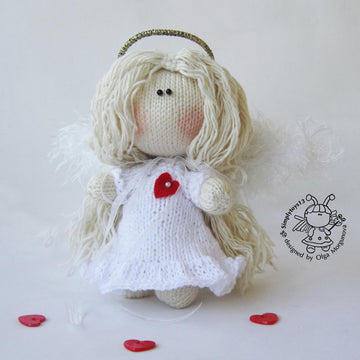 Pebble doll Angel
