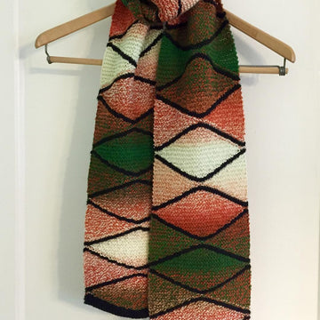 Short Row Sampler Scarf