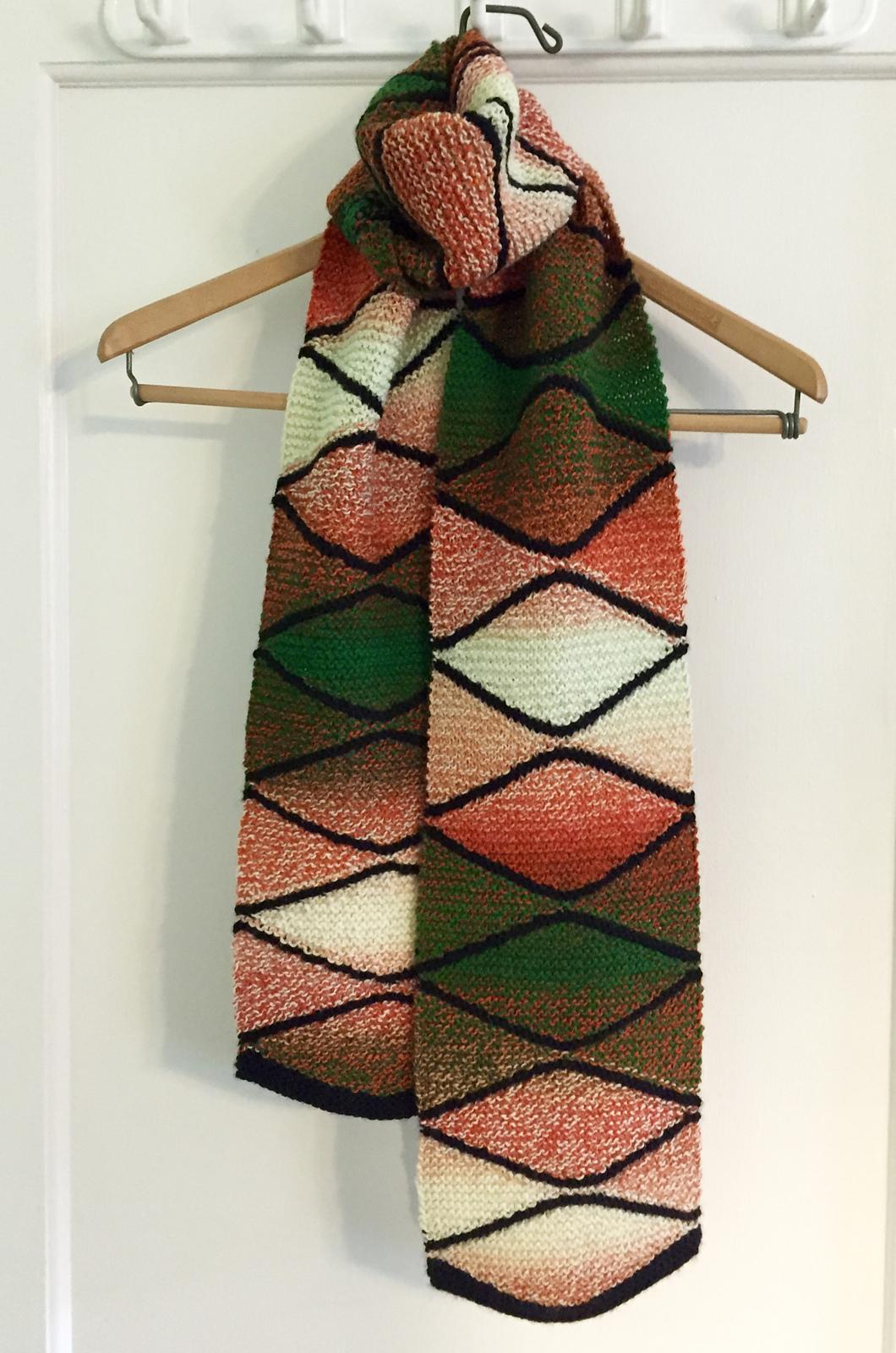 Short Row Sampler Scarf