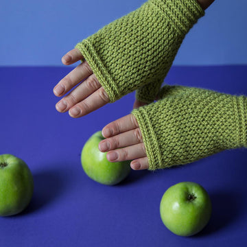 Warm hugs fingerless mittens