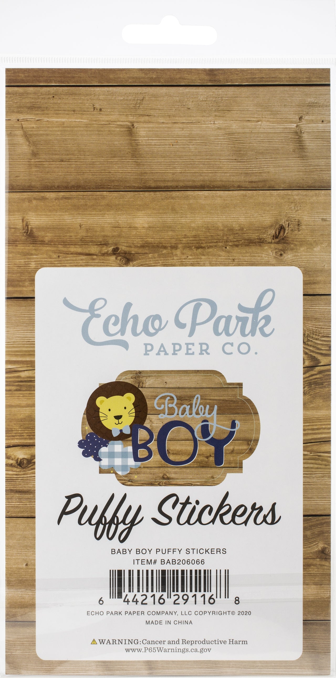 Echo Park Paper Baby Boy Puffy Stickers - 617406
