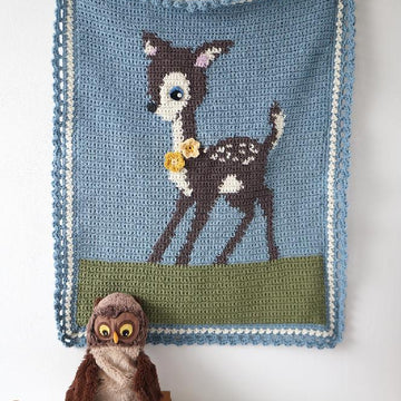 Hello Deer Baby Blanket