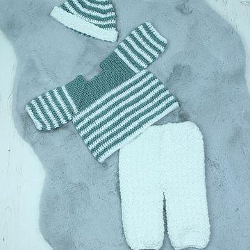 Crochet pattern baby jumer/sweater, trousers and hat #371