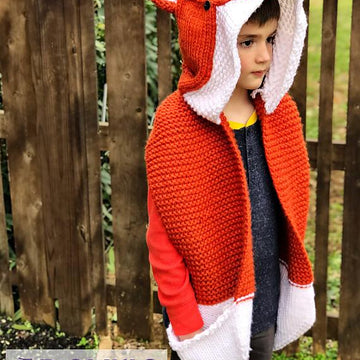 Fox or Wolf Hooded Scarf