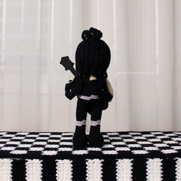 The Demon – Rock Doll Crochet Pattern + Printable Accessories (Fanart Inspired)