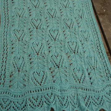 Hidden Hearts Lace Shawl