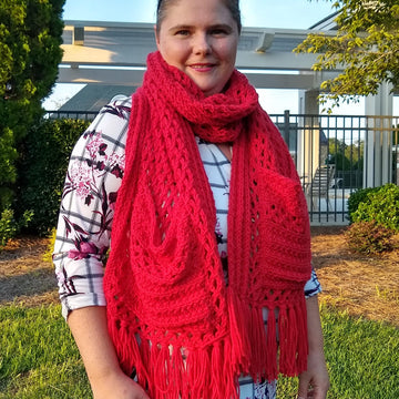 Flame Shawl with pockets