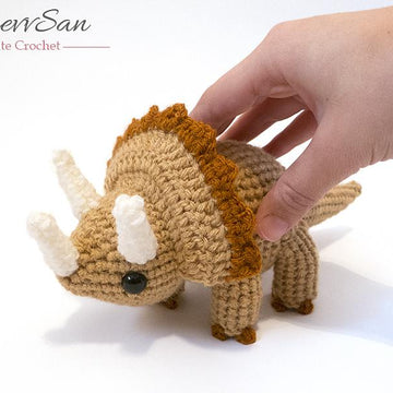 Amigurumi Triceratops Dinosaur