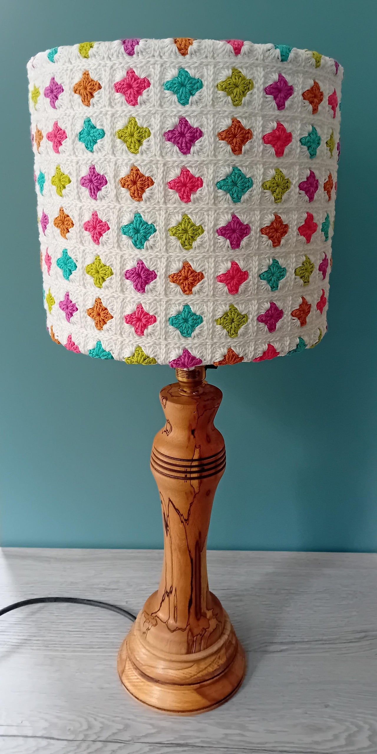 Modern Granny Square Lampshade