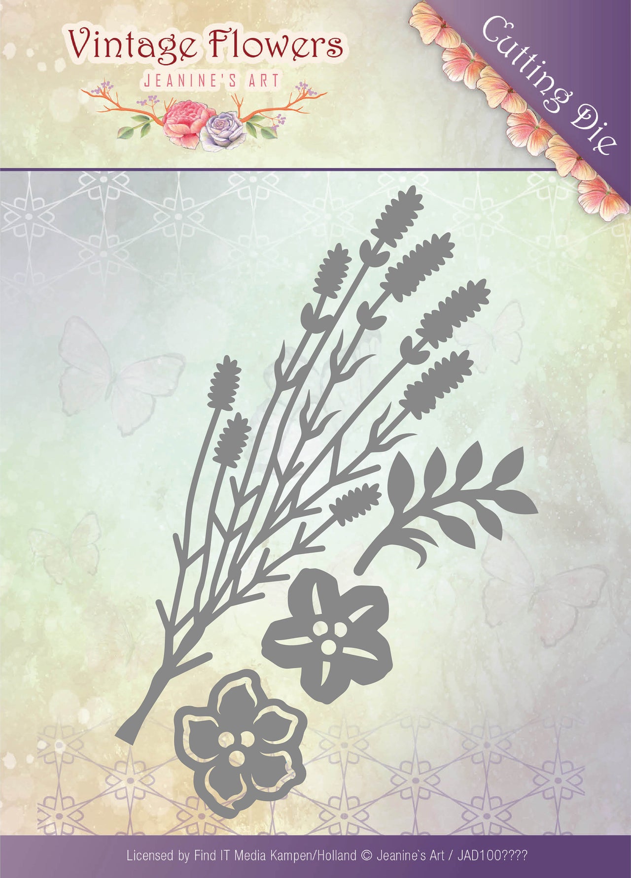 Find It Trading Jeanine's Art Die - Vintage Foliage, Vintage Flowers