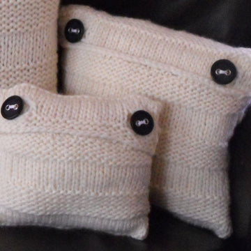 SUPERFAST HORIZONTAL STRIPES CUSHION COVER SET KNITTING PATTERN -  MADMONKEYKNITS