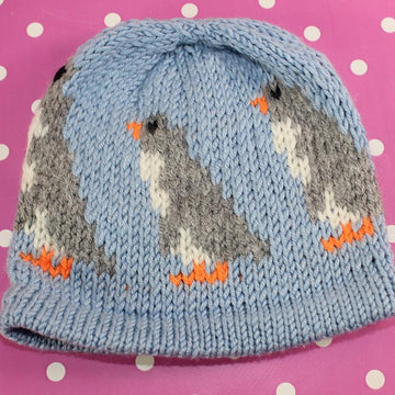 Baby Penguin Ski Beanie Hat Circular