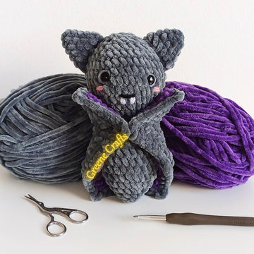 Bat Plush Toy for Halloween - Crochet Pattern for Beginners