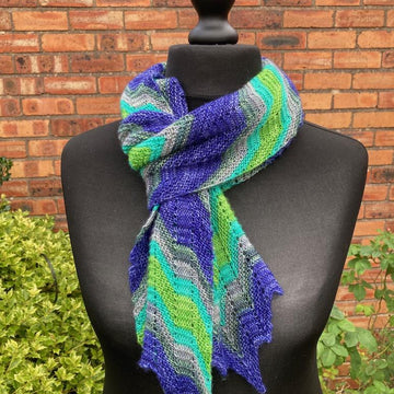 Bargello Aurora Wrap, Cowl & Scarf