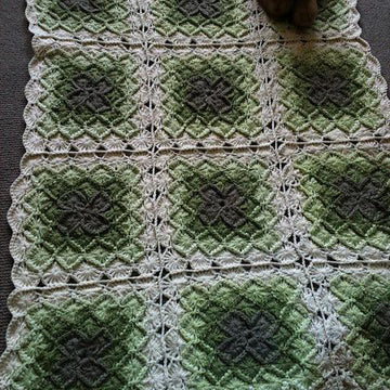 Hungarian Crocheted Squares Rug