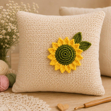 Crochet Sunflower Keychain & Bag Charm Pattern | PDF + Video Tutorial
