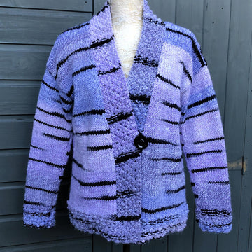 Boxy Jacket with Blackberry Stitch Borders