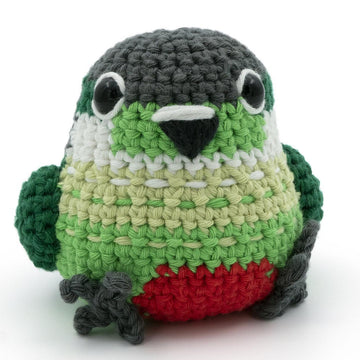 Amigurumi Green-Cheek Conure Parrot