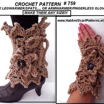 759 Lacy Leg Warmers or Arm Warmers