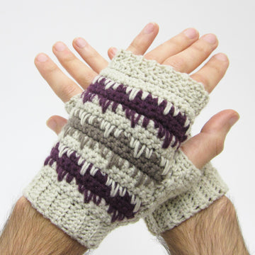 Easy Argyle Men's Mitts