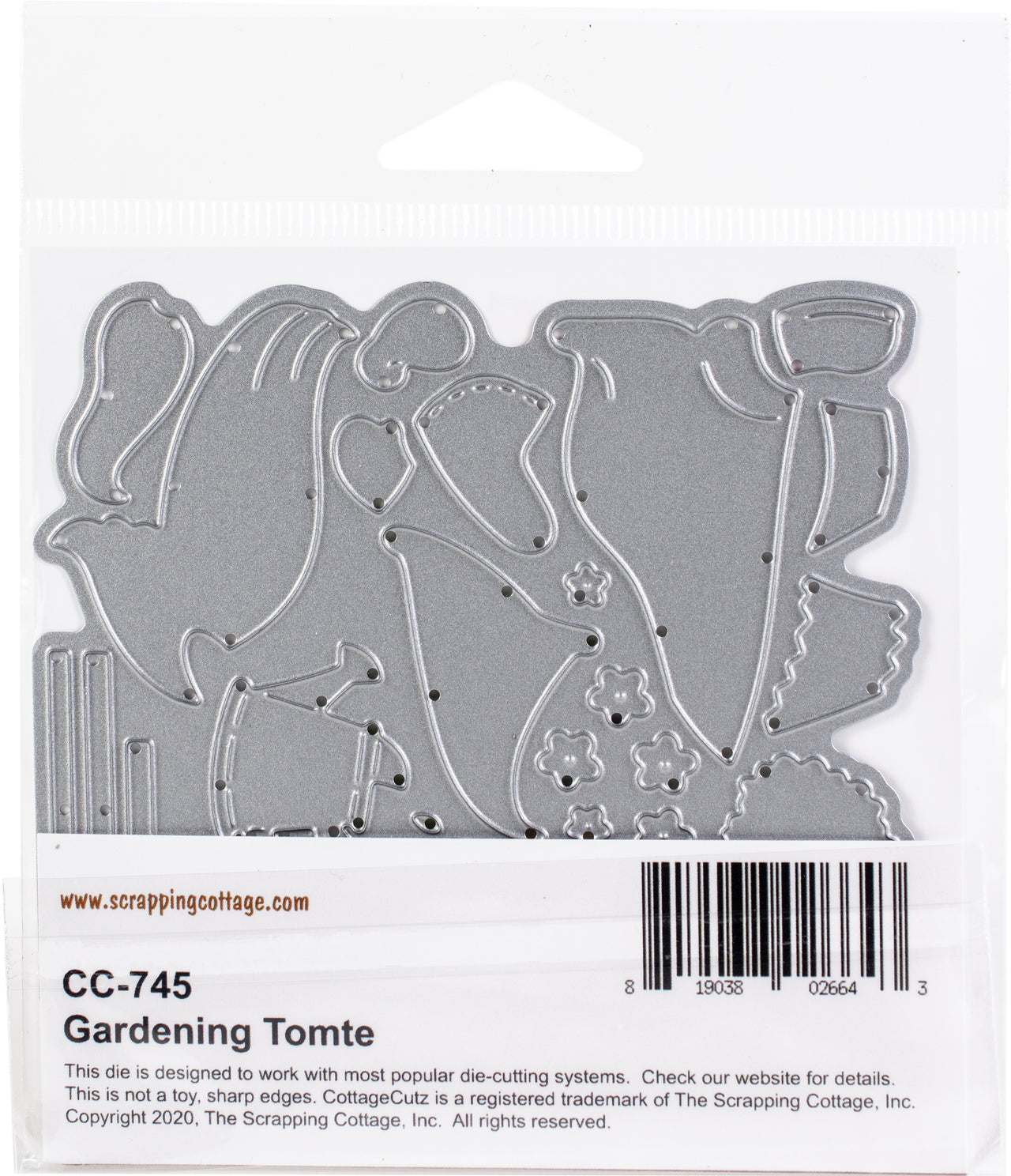 CottageCutz Dies - Gardening Tomte 2.8"X3"