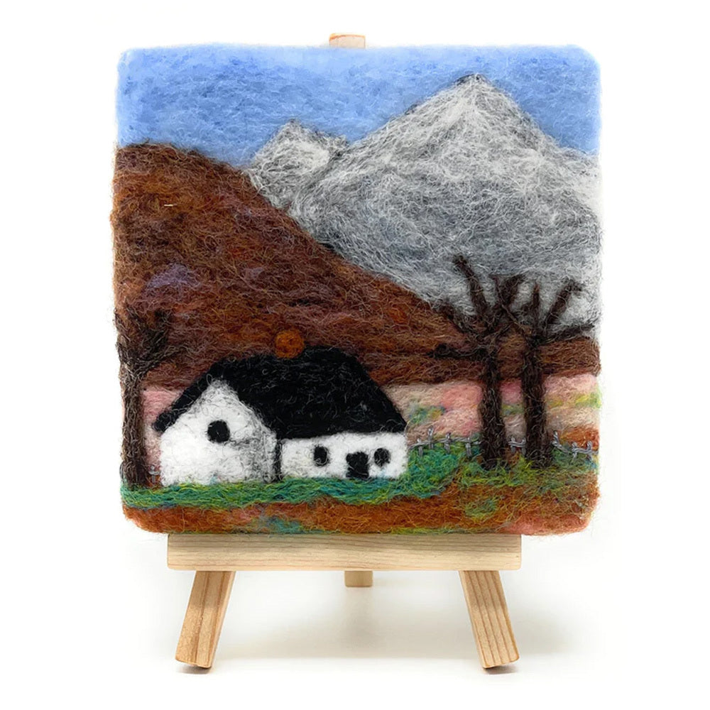 The Crafty Kit Company Ltd Crafty Cottages - Mountain Cottage Needle Felting Kit - 10 x 10cm