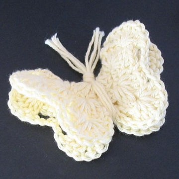 Lively Creamy Butterfly Brooch