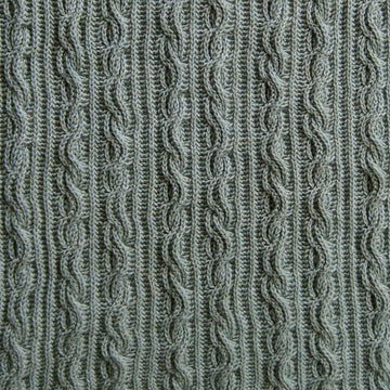 Warm Brioche Cabled Stole