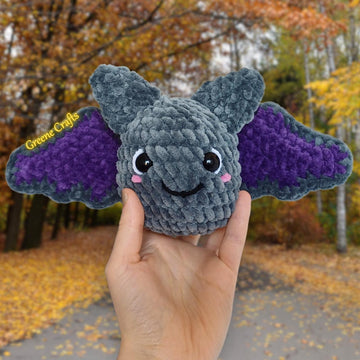 Crochet Halloween Trio: Mini Ghost, Pumpkin and Mini Bat Plush Toy Pattern