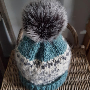 Chunky Fair Isle Winter Hat
