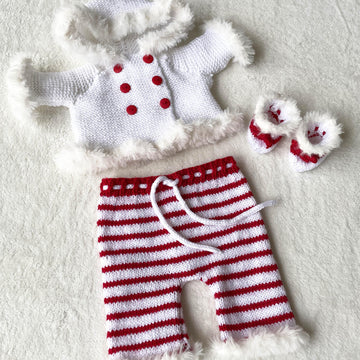 Carly baby doll clothes knitting pattern 19086