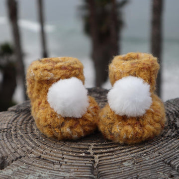 Felted Baby Bootie